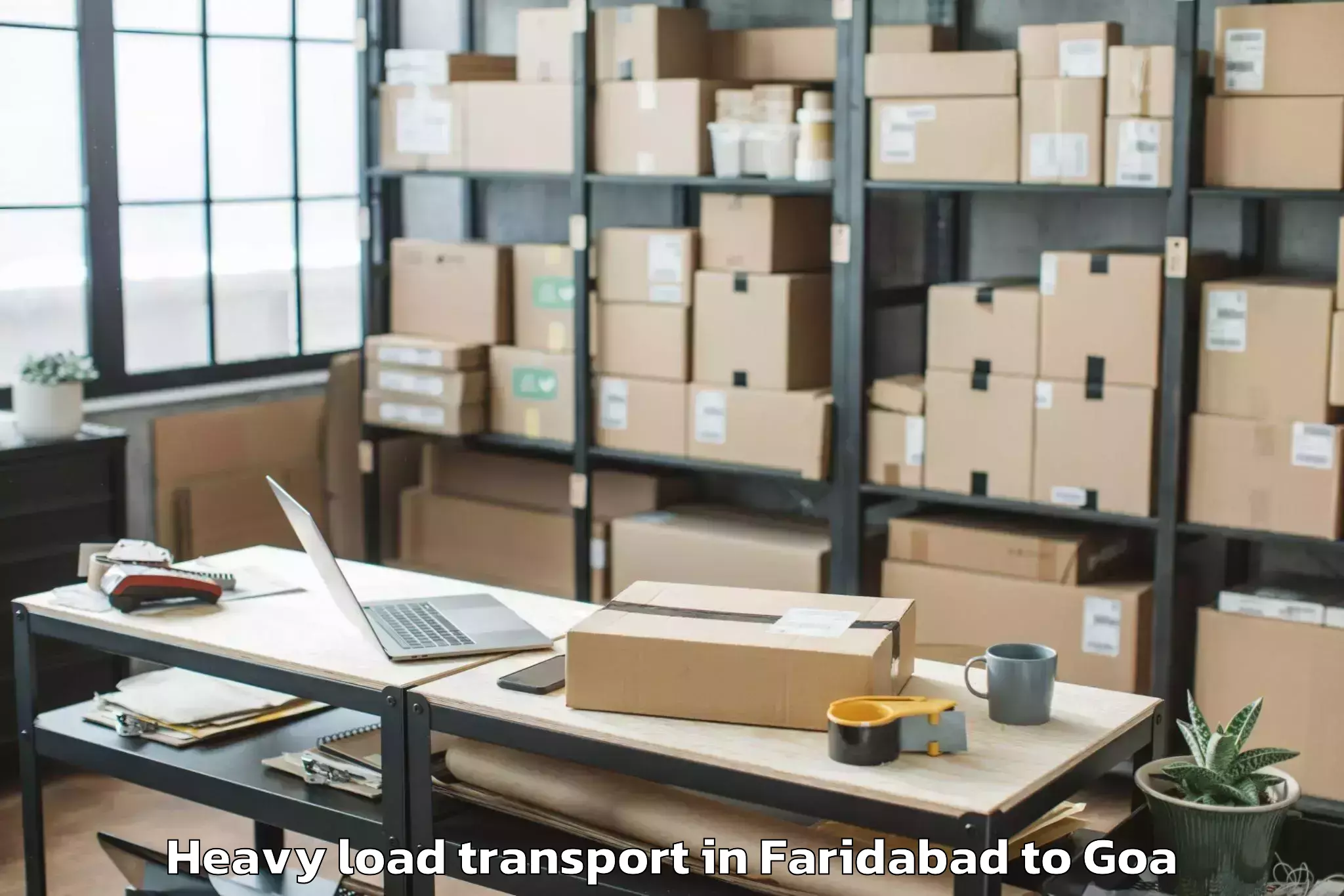 Hassle-Free Faridabad to Mall De Goa Heavy Load Transport